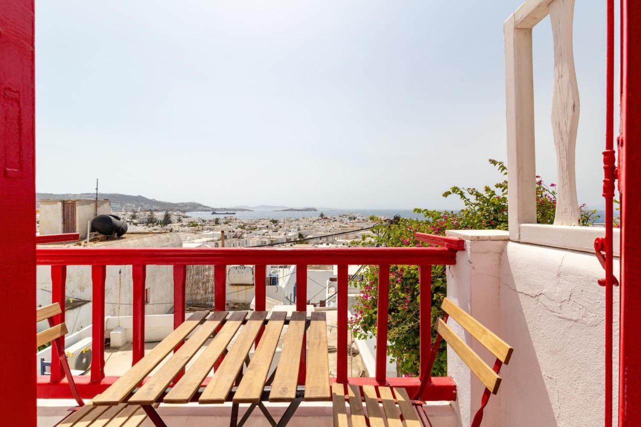 Elenitas Town House With Balcony And Sea View Apartment Mykonos Town Ngoại thất bức ảnh